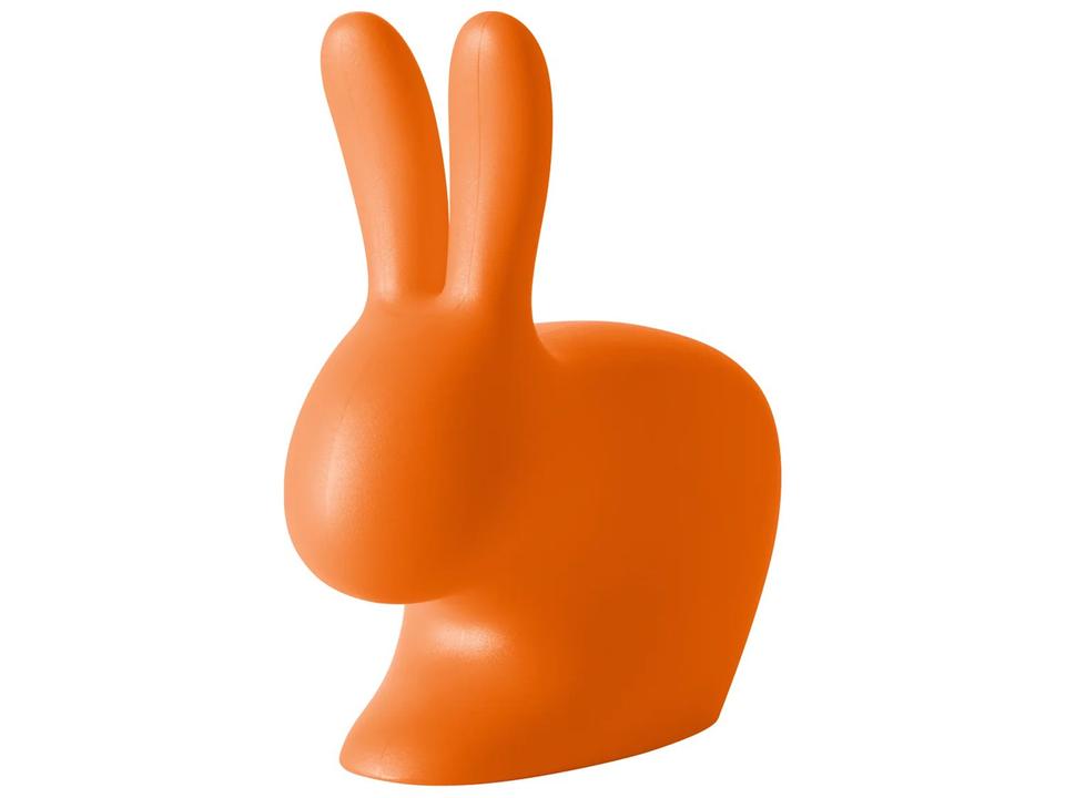 Rabbit Dark Orange Recycled Polyethylene Lounge Chair by Stefano Giovannoni