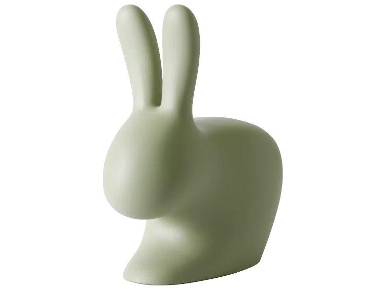 Rabbit Recycled Polyethylene Accent Chair in Green Mix by Stefano Giovannoni