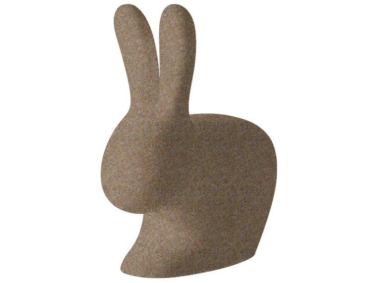 Rabbit Lounge Chair in Golden Sand Mix Recycled Polyethylene by Stefano Giovannoni
