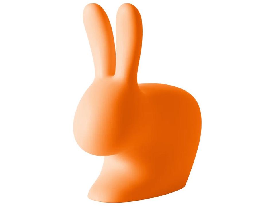 Rabbit Outdoor Lounge Chair in Dark Orange Recycled Polyethylene by Stefano Giovannoni