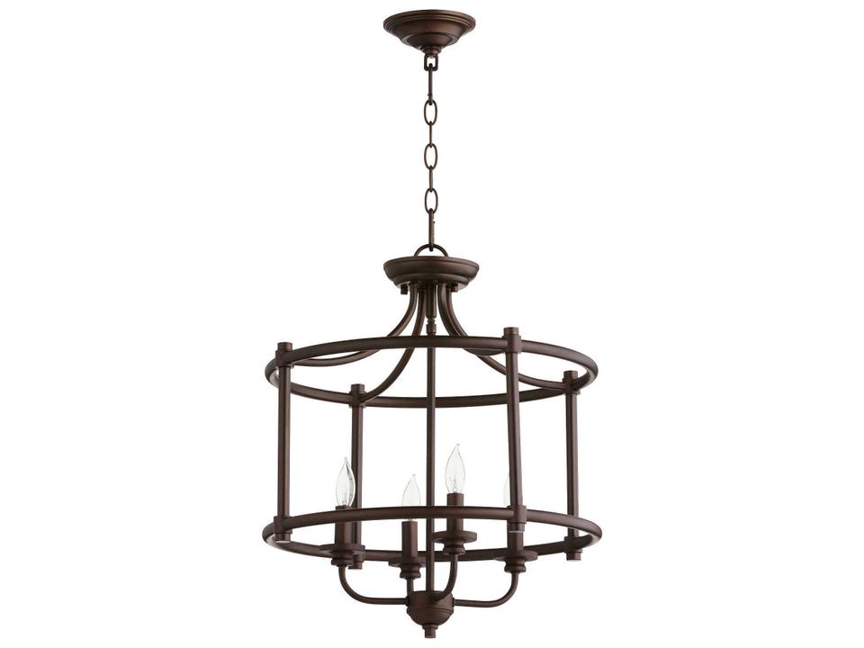 Rossington 4-Light Oiled Bronze Candelabra Drum Chandelier
