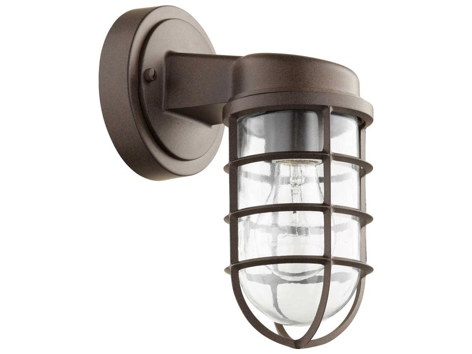 Belfour 1-Light Outdoor Wall Lantern in Oiled Bronze
