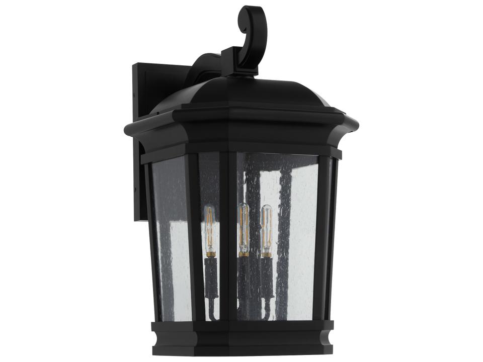 Murphy 3-Light Outdoor Wall Lantern in Matte Black