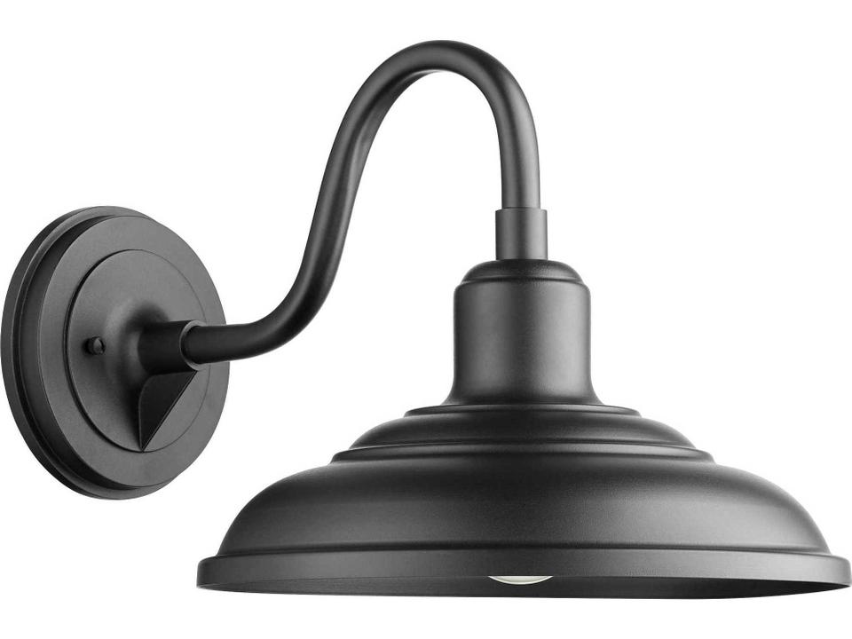 Fort Worth 1-Light Outdoor Wall Light in Noir