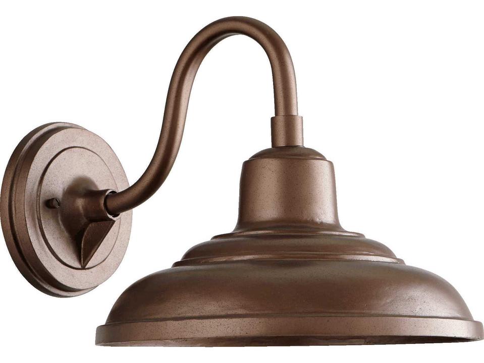 Fort Worth 1-Light Outdoor Wall Lantern in Oiled Bronze