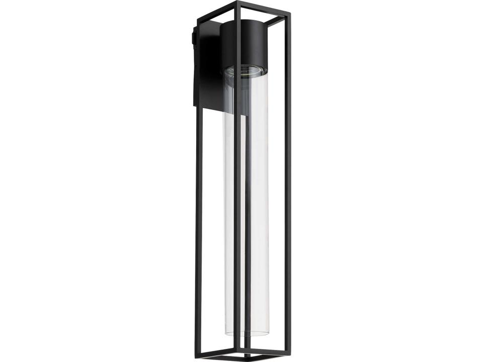Delgado 1-Light Outdoor Wall Lantern in Matte Black