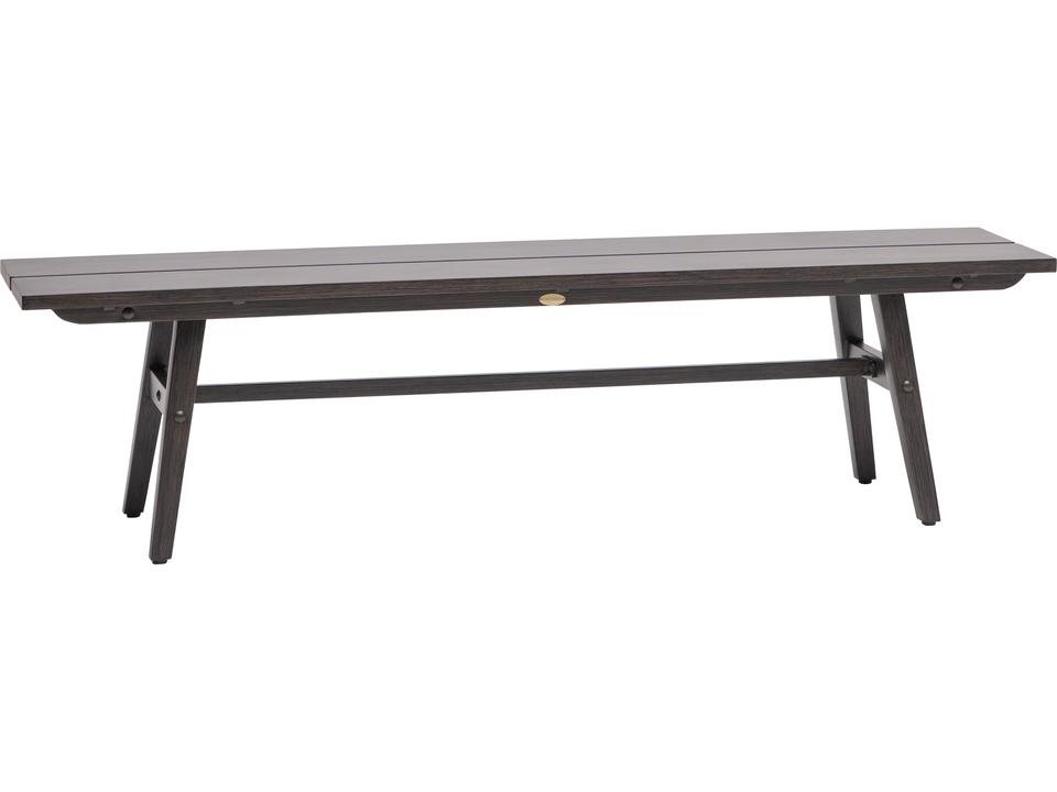 Canbria Outdoor Bench in Rusty Umber Aluminum