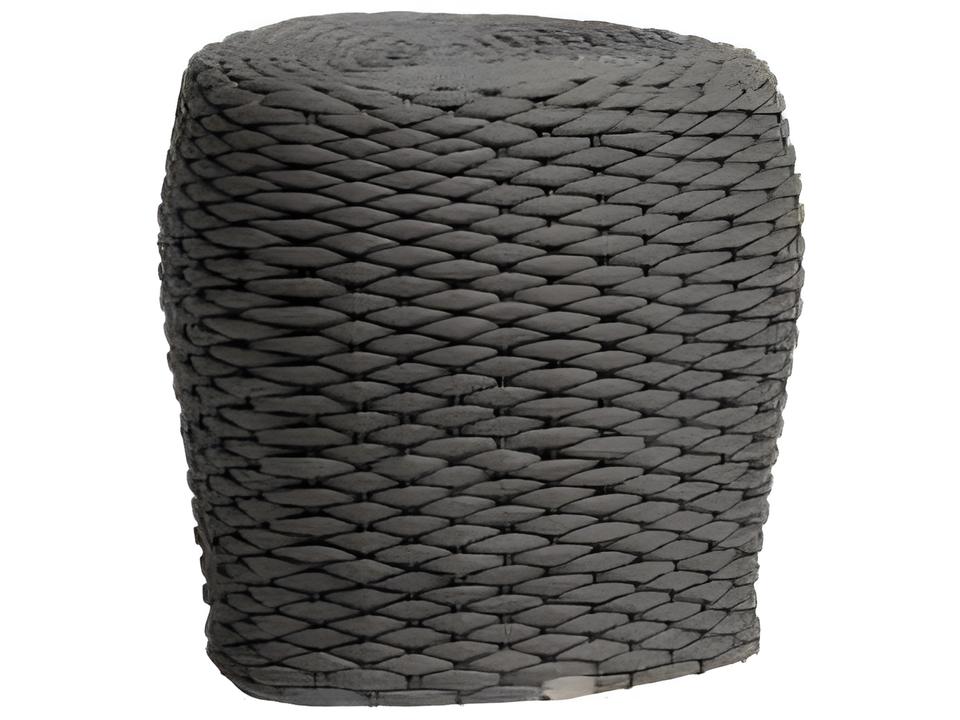 Roca Aluminum Strap Outdoor Ottoman in Grey