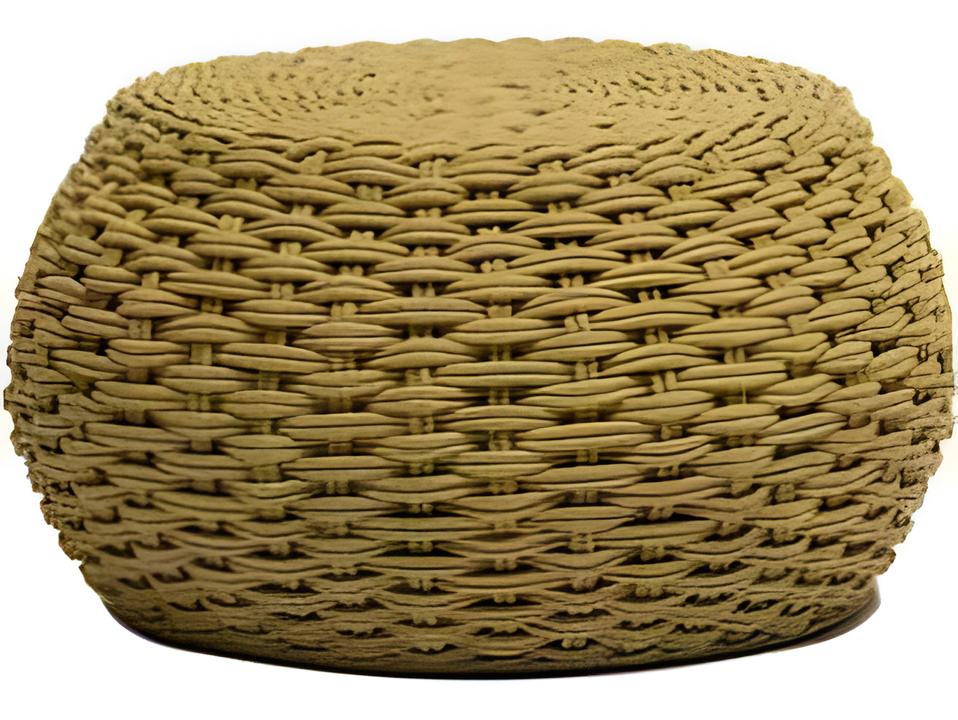 Giro Short Outdoor Ottoman in Lime Durarope Weave