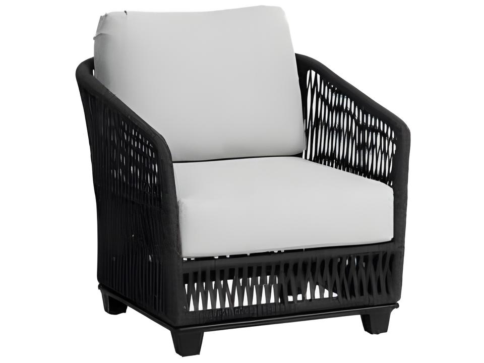 Gemelli Aluminum Cushion Lounge Chair in Diva Night and Cobblestone