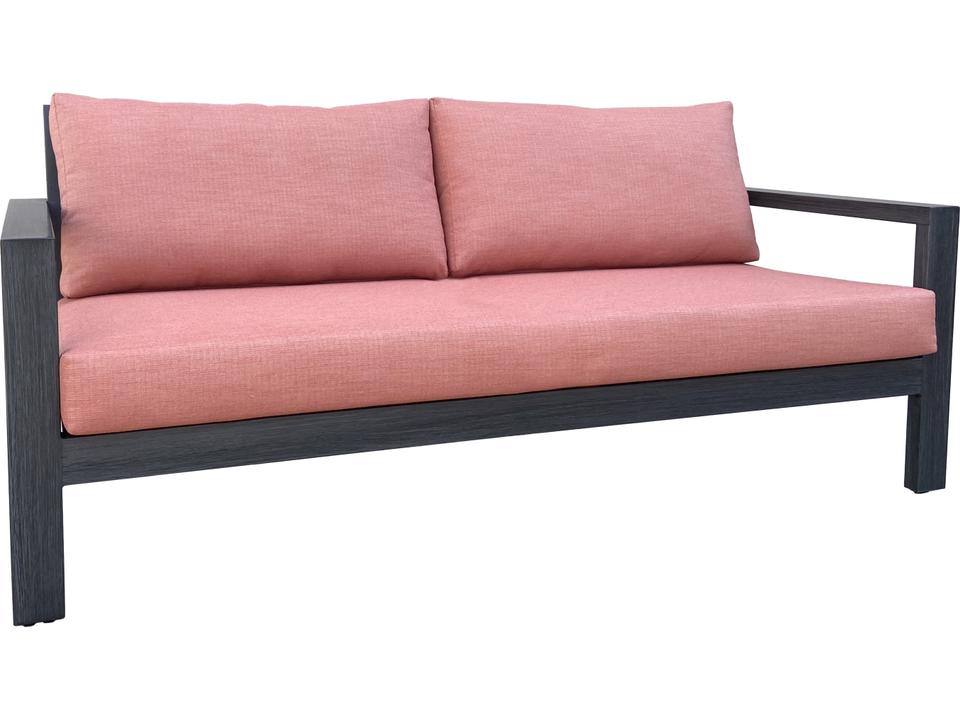Oasis Aluminum Cushion Sofa in Nimbus Star with Sliding Back