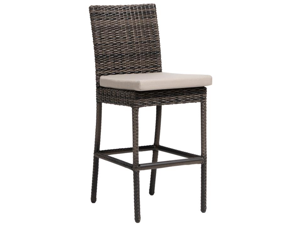Coral Gables All-Weather Aluminum Wicker Bar Stool