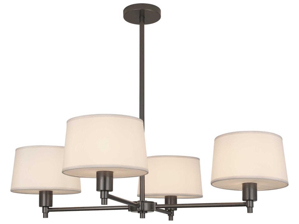 Real Simple 4-Light Chandelier in Gunmetal Powder Coat over Steel