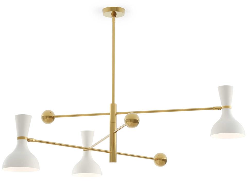 Clare 3-Light Chandelier With Cone Shades