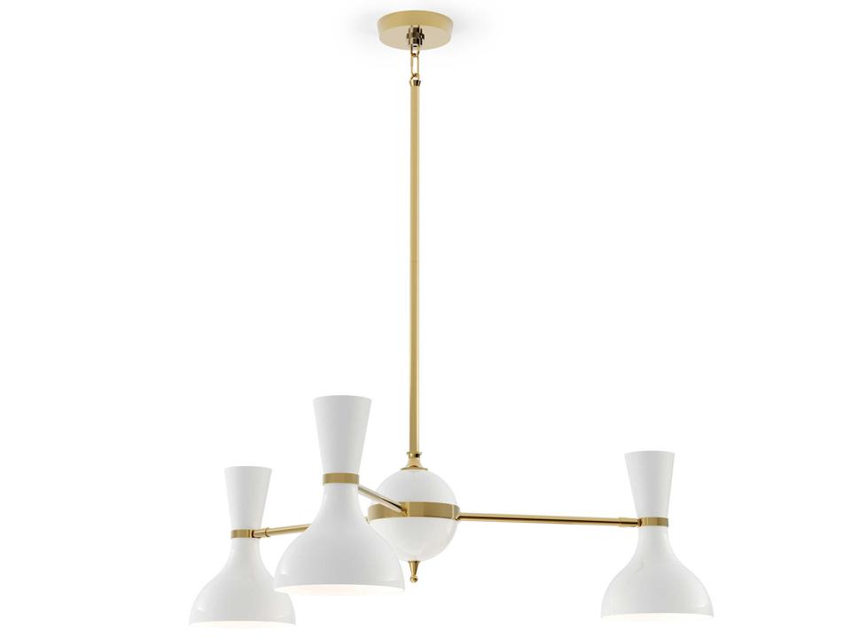 Clare 3-Light Chandelier in Painted Metal