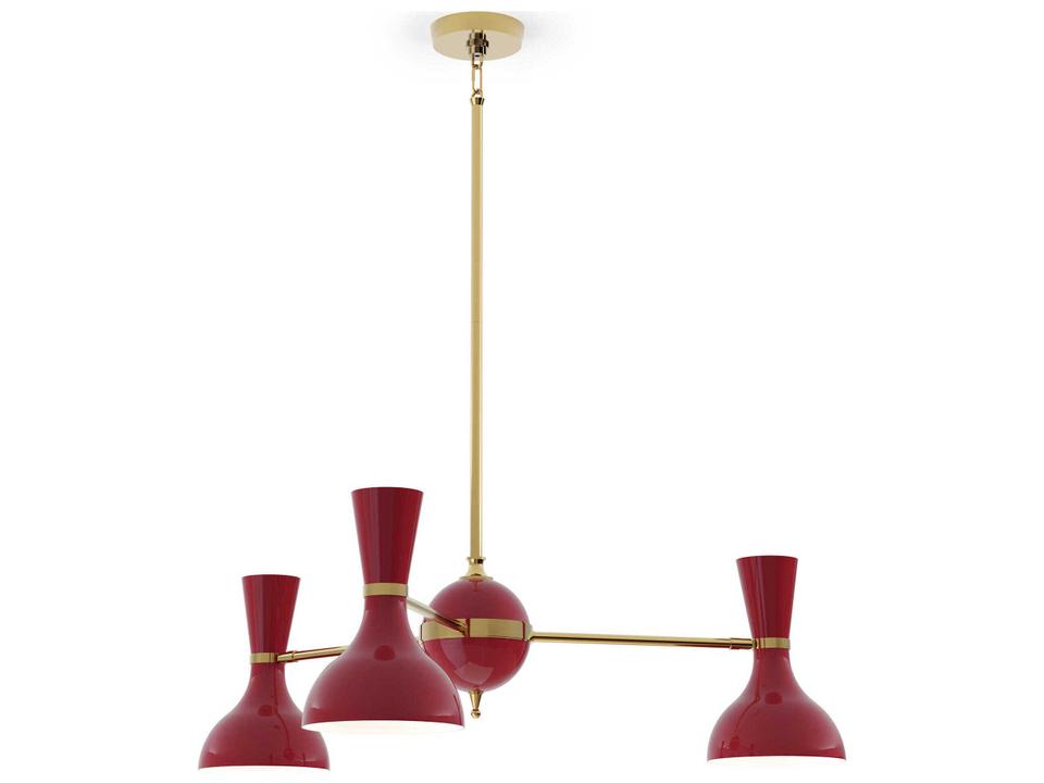 Clare 3-Light Chandelier with Metal Shades