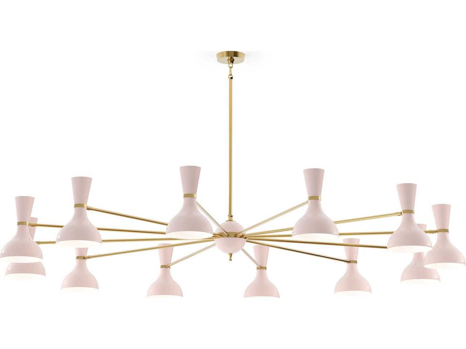 Clare 12-Light Chandelier in Metal with 76-Inch Diameter