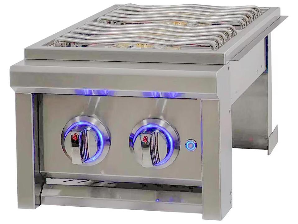 Cutlass Elite Stainless Steel 2 Burner Gas Built-In Grill