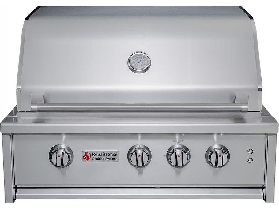 Cutlass Elite Stainless Steel 3 Burner Gas Built-In Grill