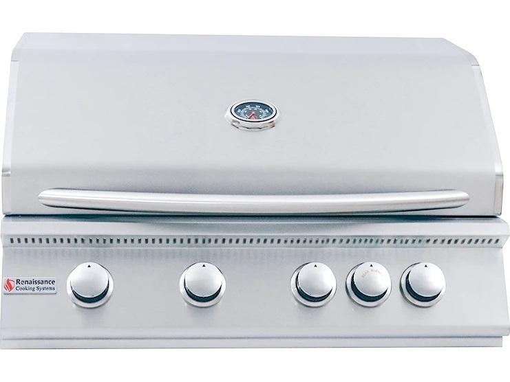 Premier Series 32-Inch 4-Burner Built-In Stainless Steel Natural Gas Grill