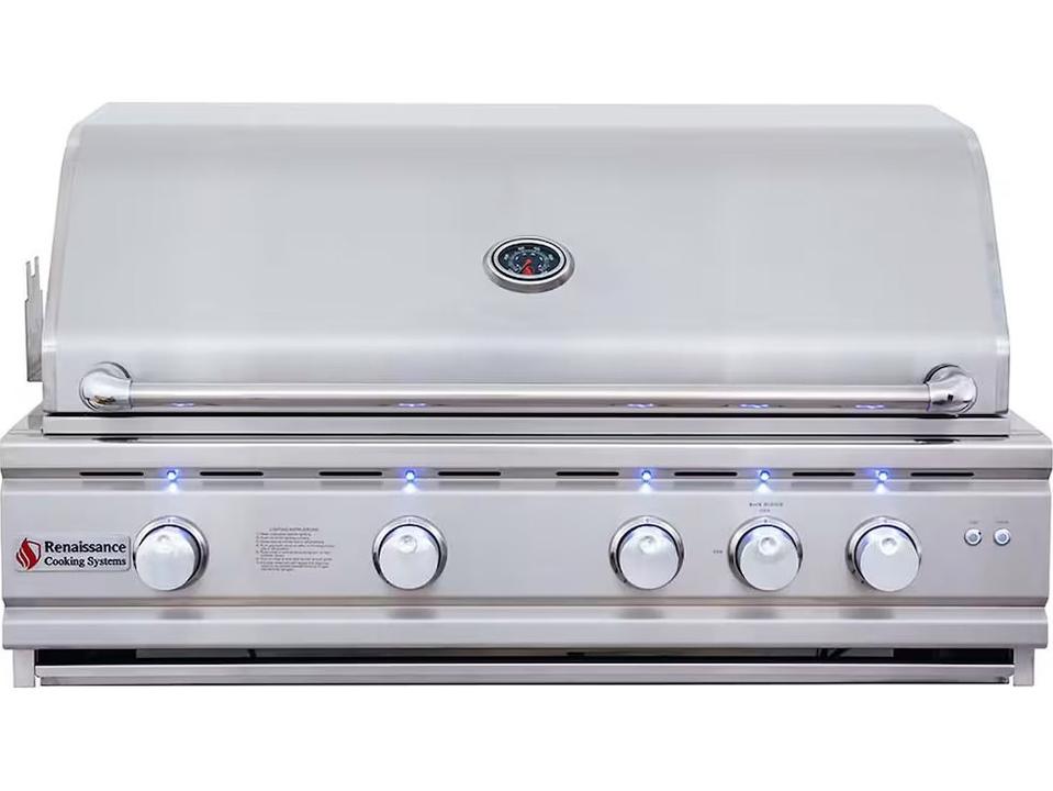 Cutlass Pro Stainless Steel 4 Burner Gas Built-In Grill