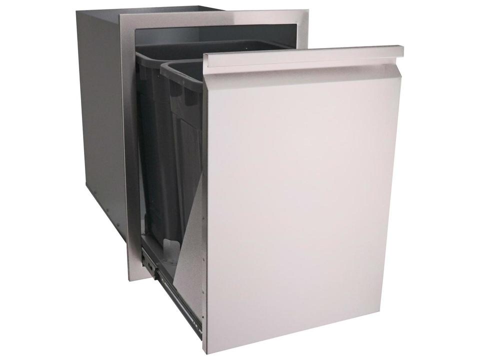 Valiant Series 20 Inch 304 Stainless Steel Double Trash Drawer