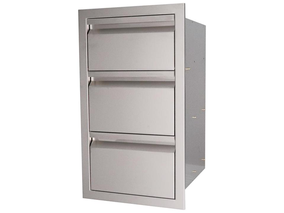 Valiant 17 Inch Stainless Steel Double Access Drawer and Paper Towel Dispenser