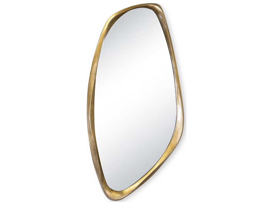 Galet Wall Mirror Antique Gold Leaf Organic Shape