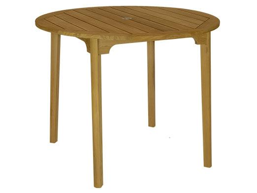 Admiral 50-Inch Round Patio Bar Table in Natural Teak
