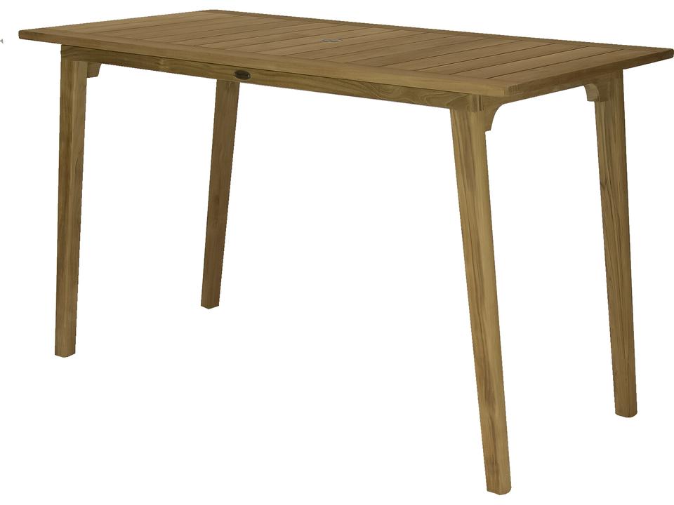 Admiral Rectangular Outdoor Bar Table in Grade A Teak