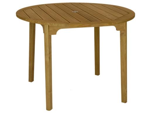 Admiral Round Outdoor Counter Table in Natural Teak