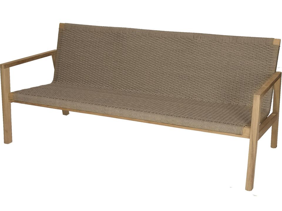 Admiral Teak Sofa with Sand Rope