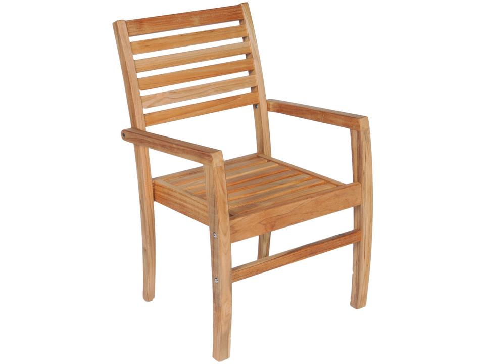 Avant Stackable Teak Dining Arm Chair