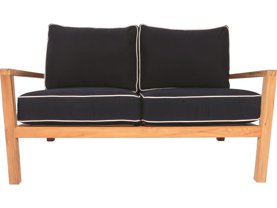 Coastal 2-Seat Teak Outdoor Loveseat