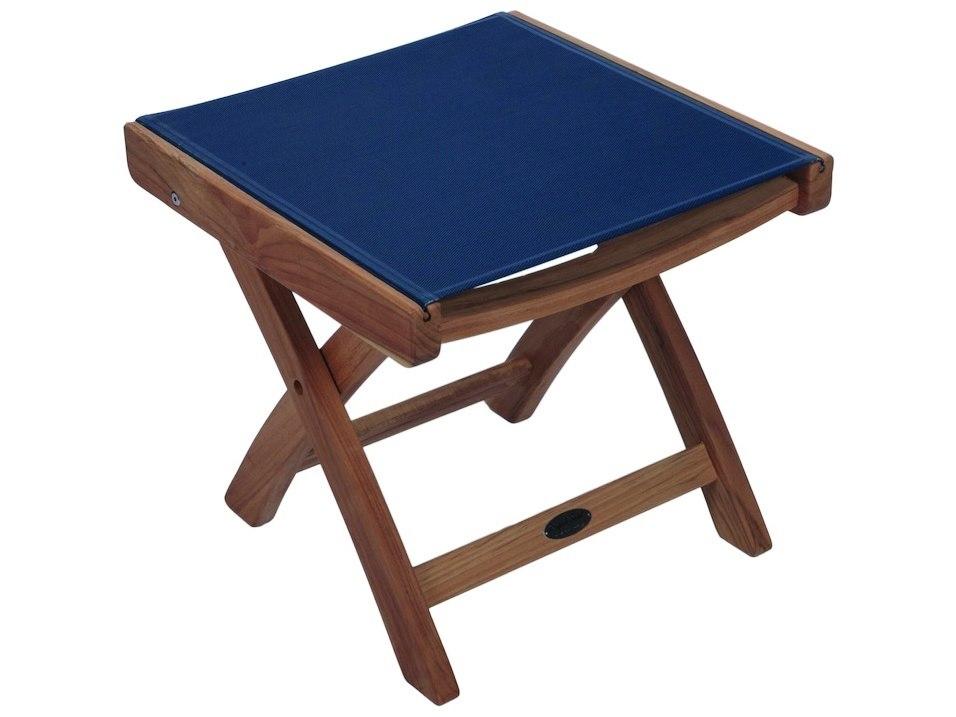 Florida Teak Sling Footrest in Moss