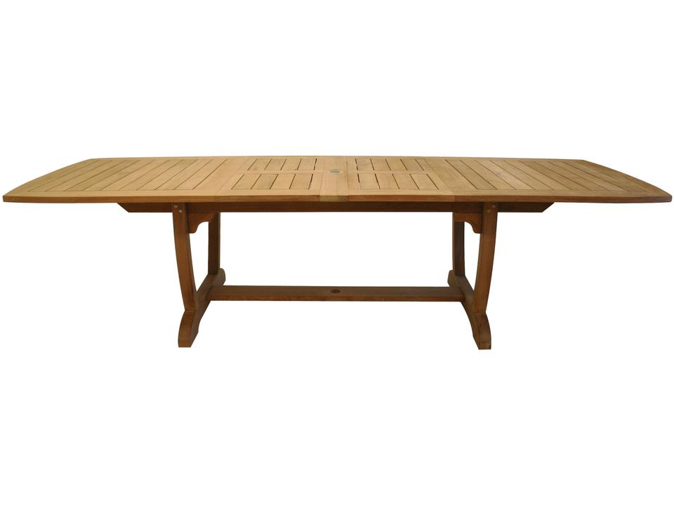 Gala 84-118 Inch Teak Double Leaf Expansion Table