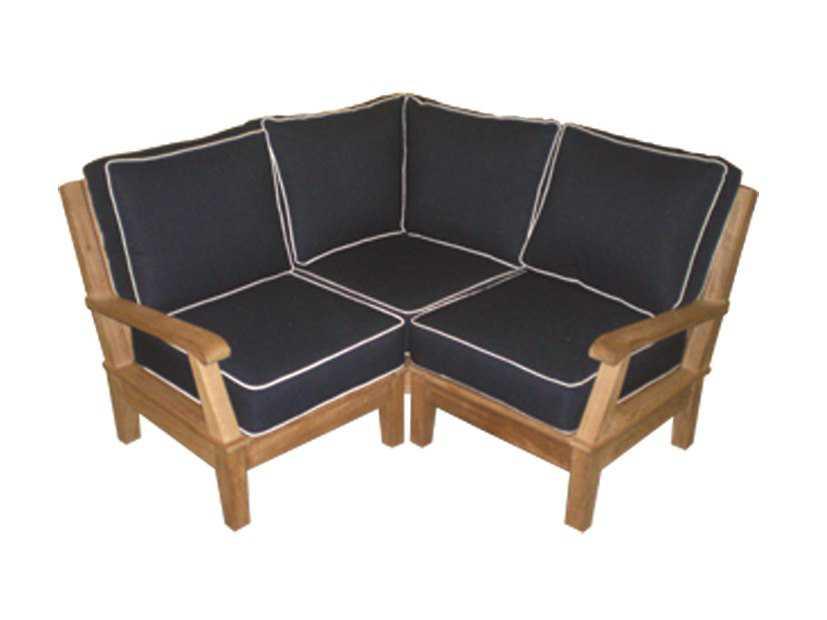 Miami 3-Piece Modular Teak Sectional Base Module