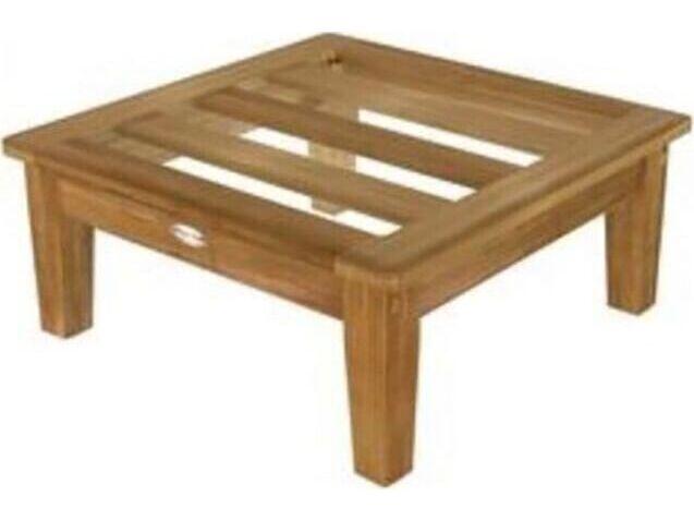 Miami Teak Patio Ottoman Frame Only