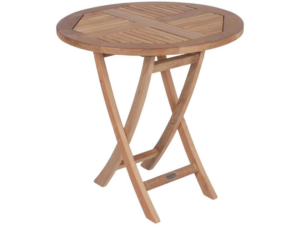 Sailor 30 Inch Round Teak Folding Dining Table
