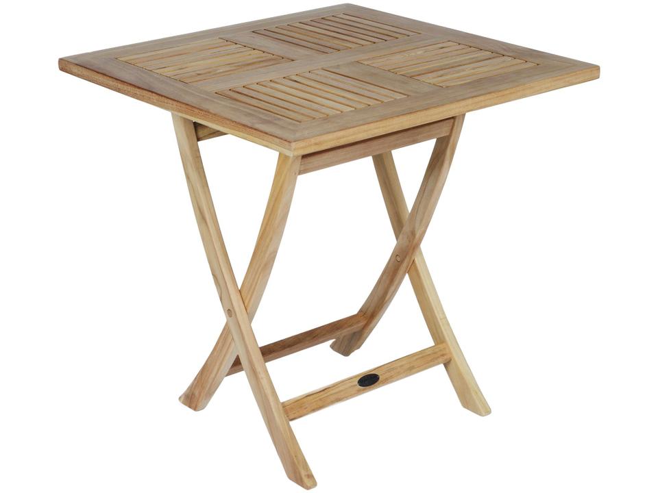 Sailor 30-Inch Square Teak Folding Table