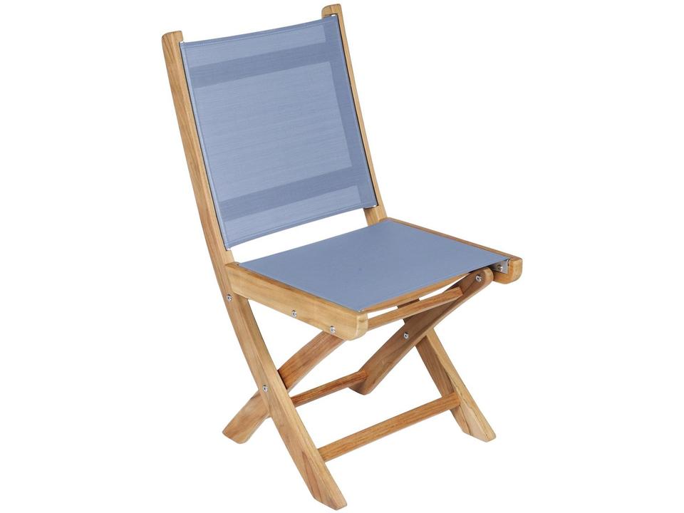 SailMate Folding Dining Side Chair in Gray Sling