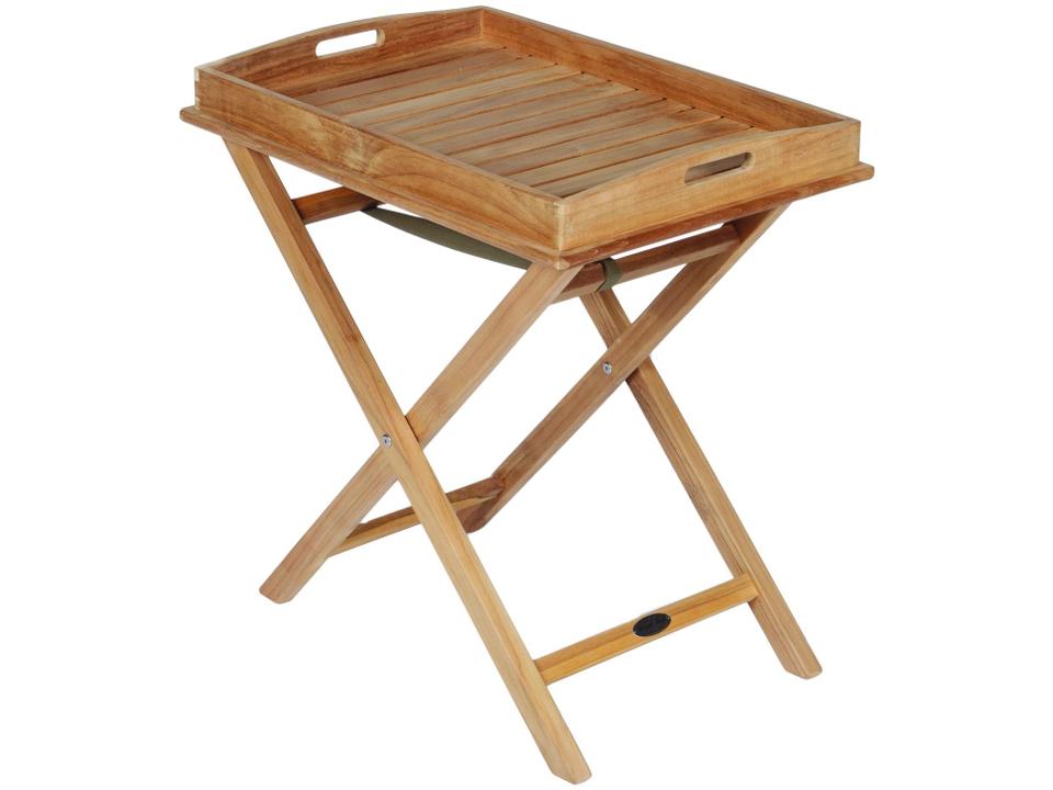 Teak Tray on Stand