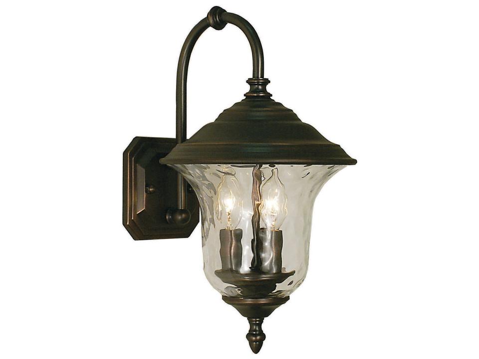 Hartford 3-Light Brass Outdoor Wall Sconce