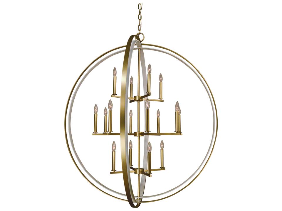 Constellation 16-Light Candelabra Globe Tiered Chandelier