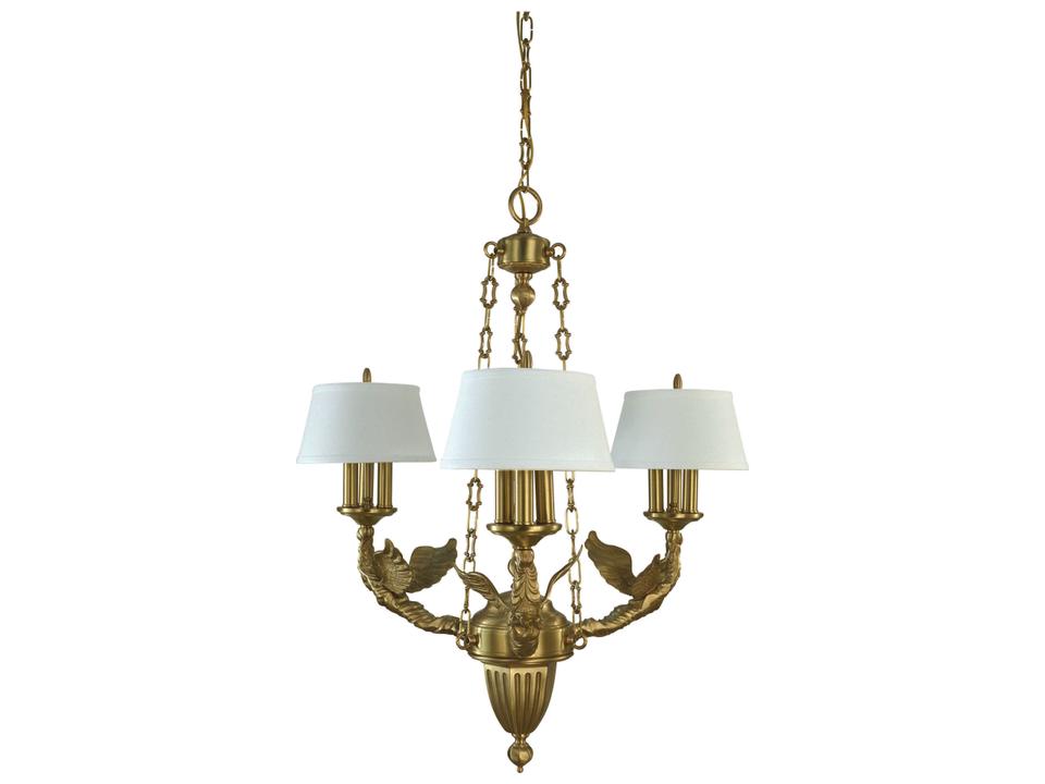 9-Light Ascension Chandelier in Brushed Brass