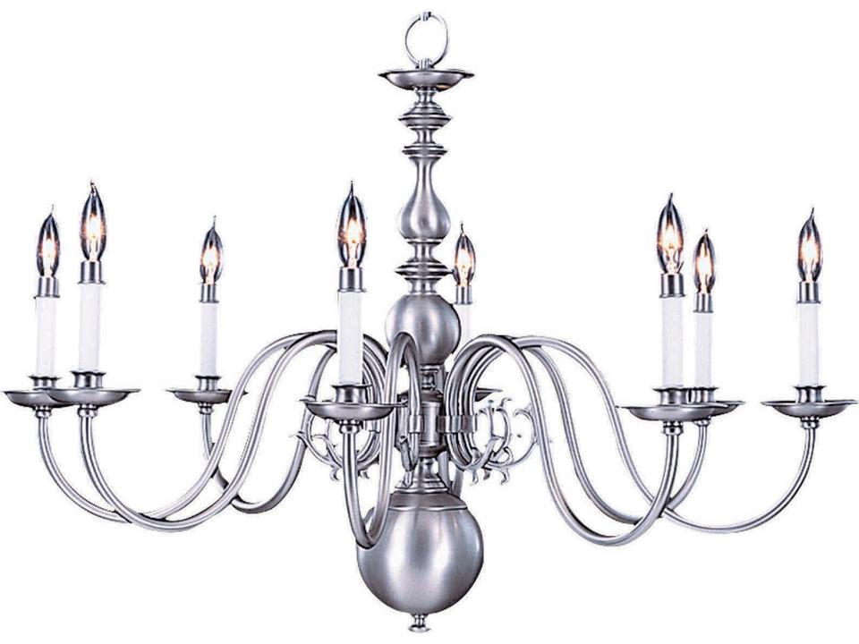 8-Light Jamestown Colonial Chandelier