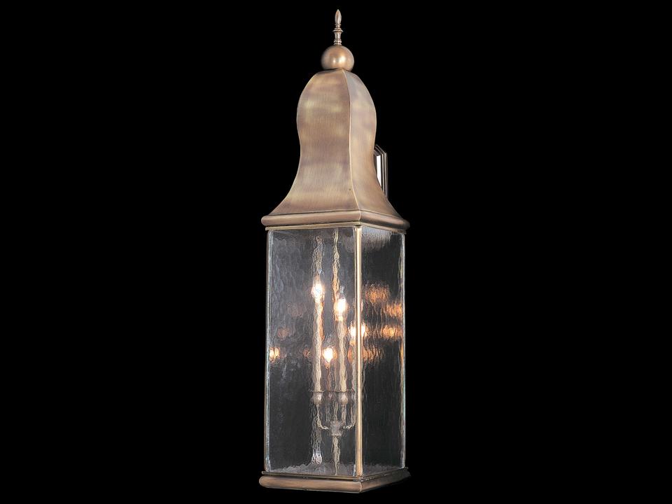Marquis 4-Light Outdoor Wall Light with Clear Mottled Glass