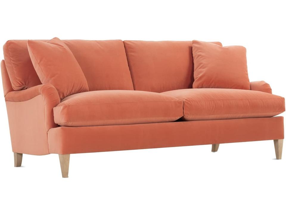 Bromley Orange 79" Upholstered Sofa