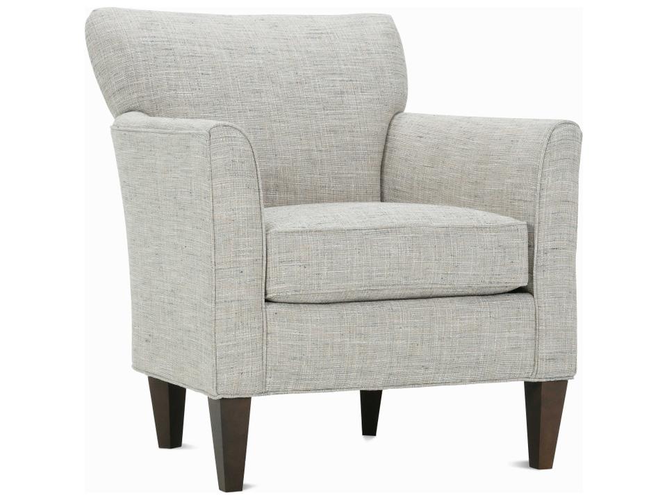 Times Square Upholstered Accent Chair in Gray Performance Fabric