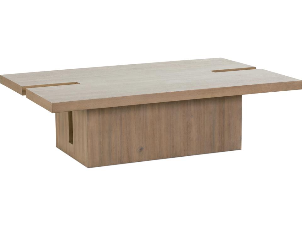 Theory Rectangular Wood Coffee Table in Fawn Finish